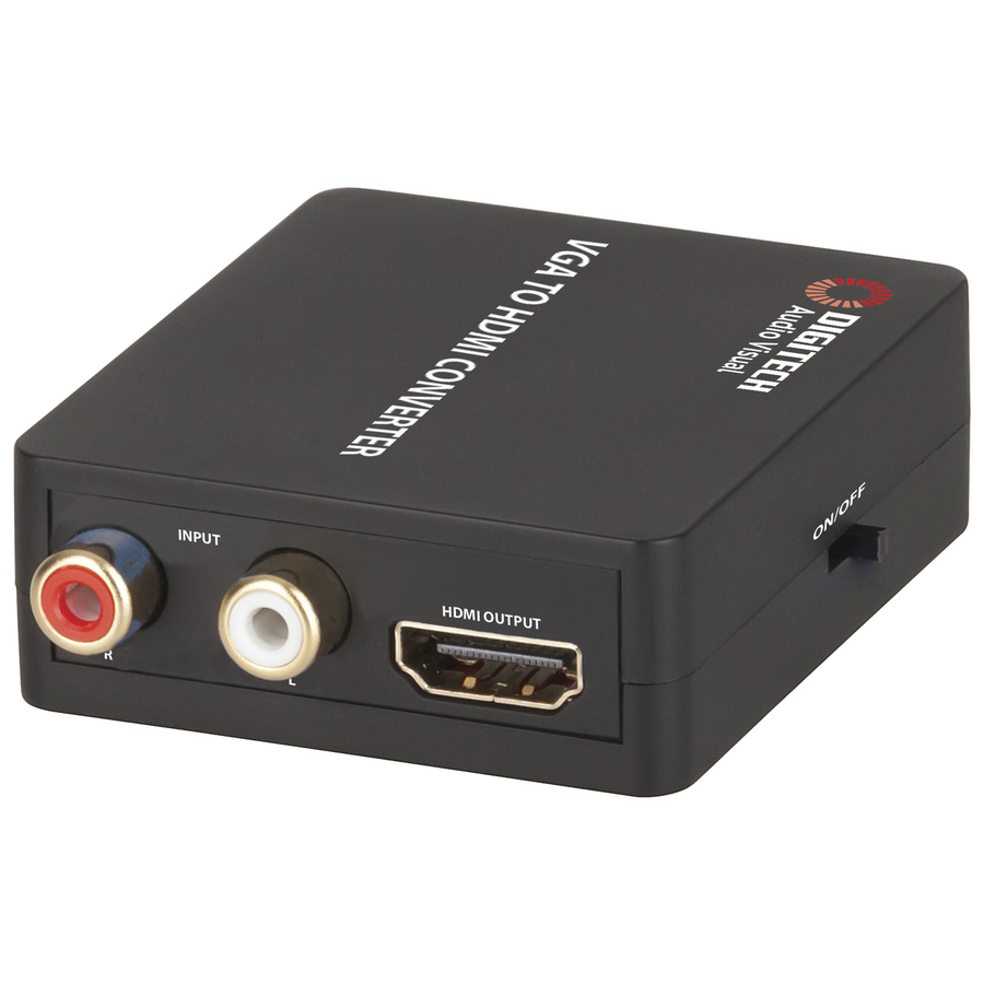 VGA to HDMI Converter & Upscaler with Stereo Audio