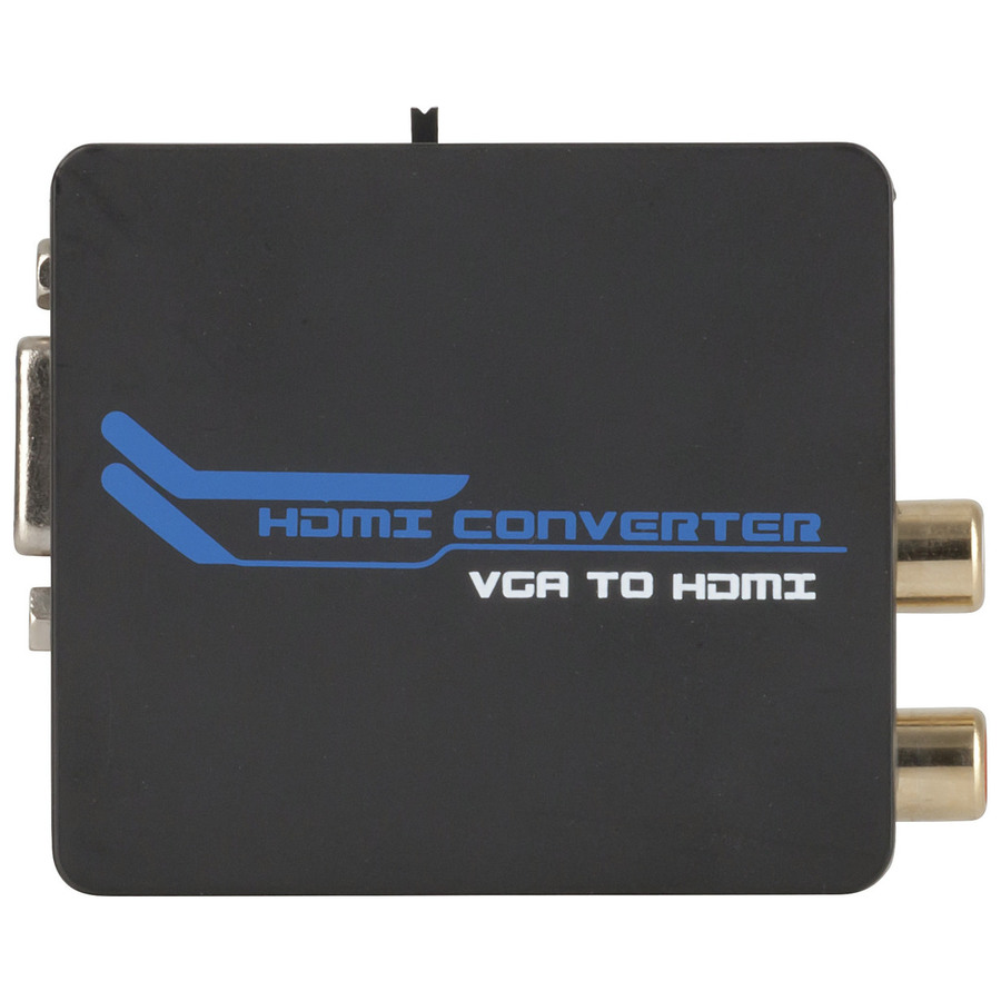 VGA to HDMI Converter & Upscaler with Stereo Audio