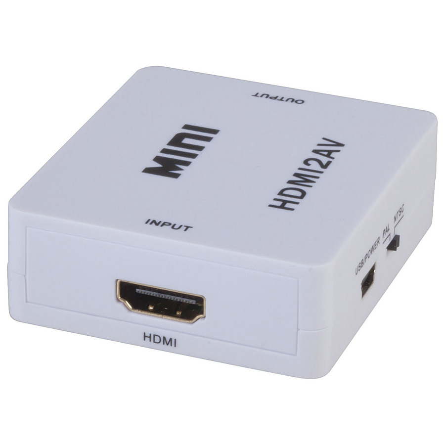 HDMI to Composite AV Converter with Power Supply