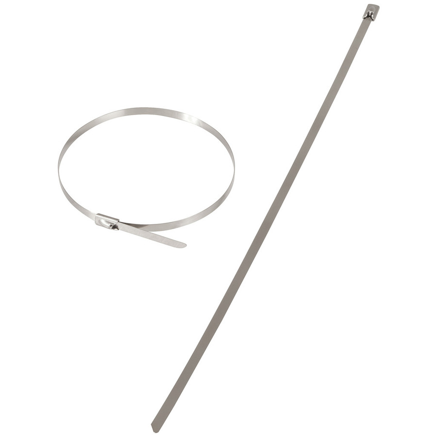 290 x 4.6mm Stainless Steel Cable Ties - 10pk