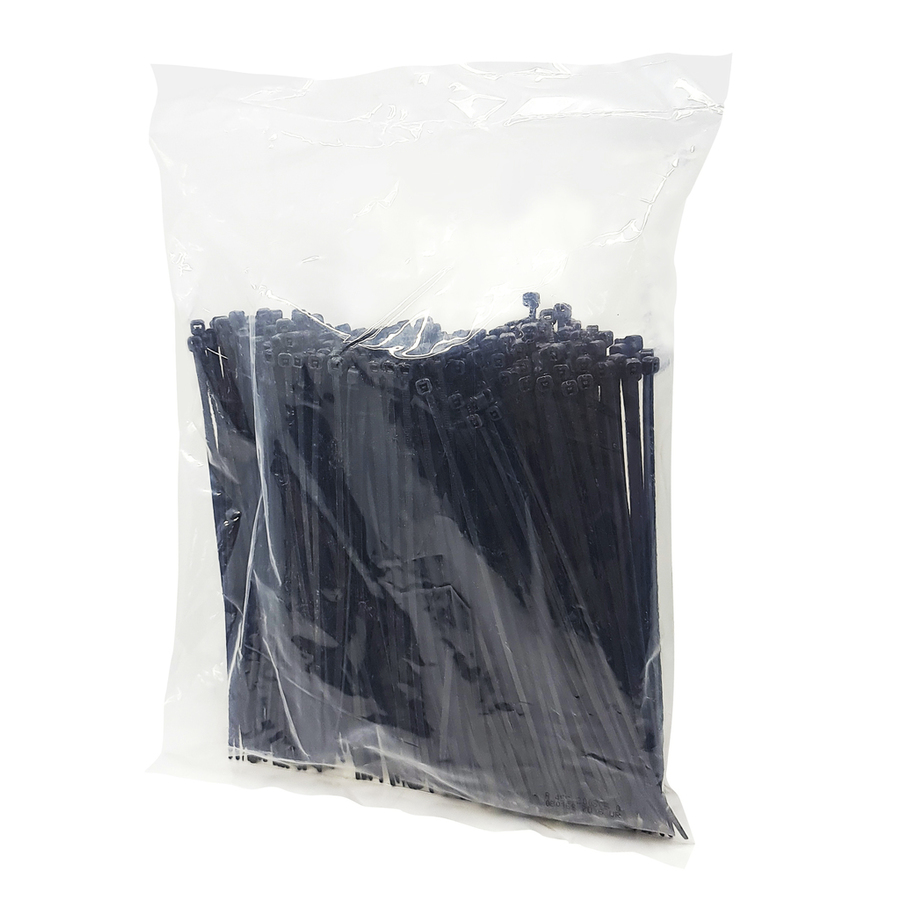 200mm Black Cable Ties - Pk.500