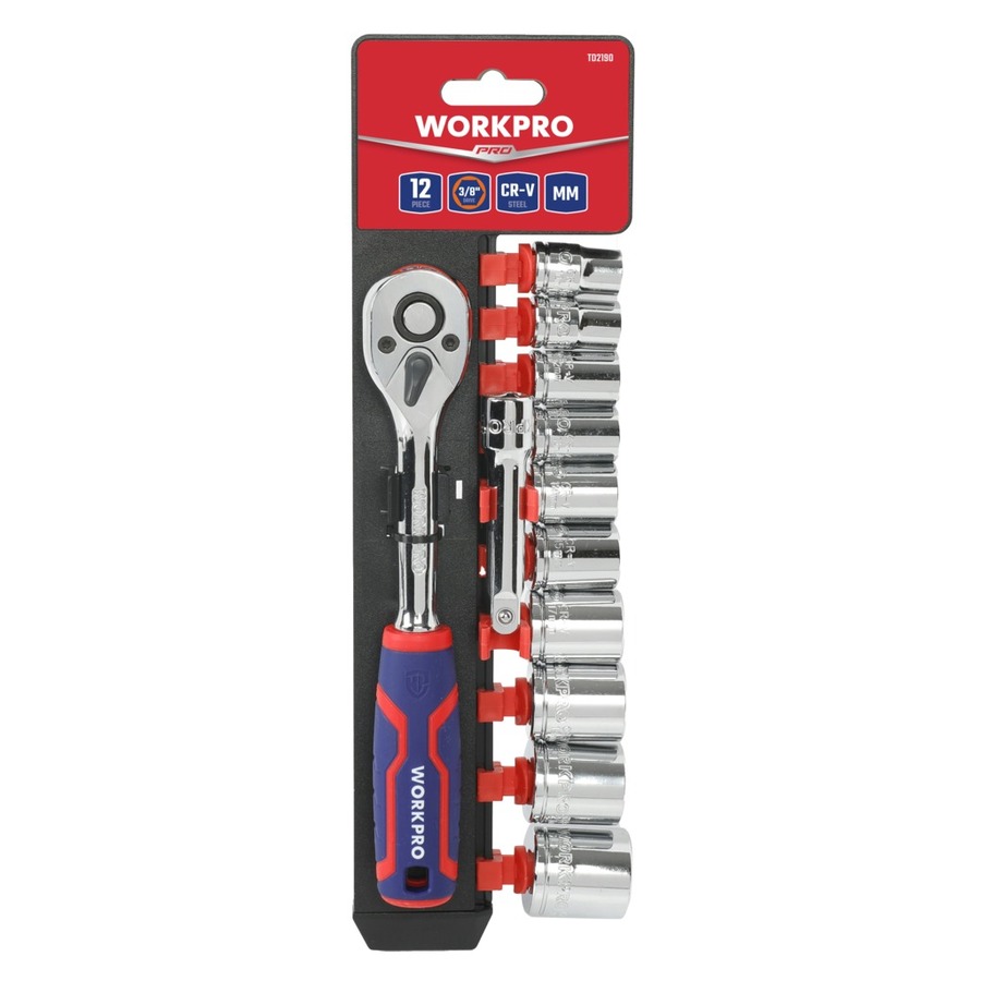12 Piece 38" Drive Socket Set