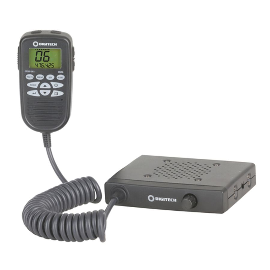 5W UHF CB Radio with Microphone Display and Control 
