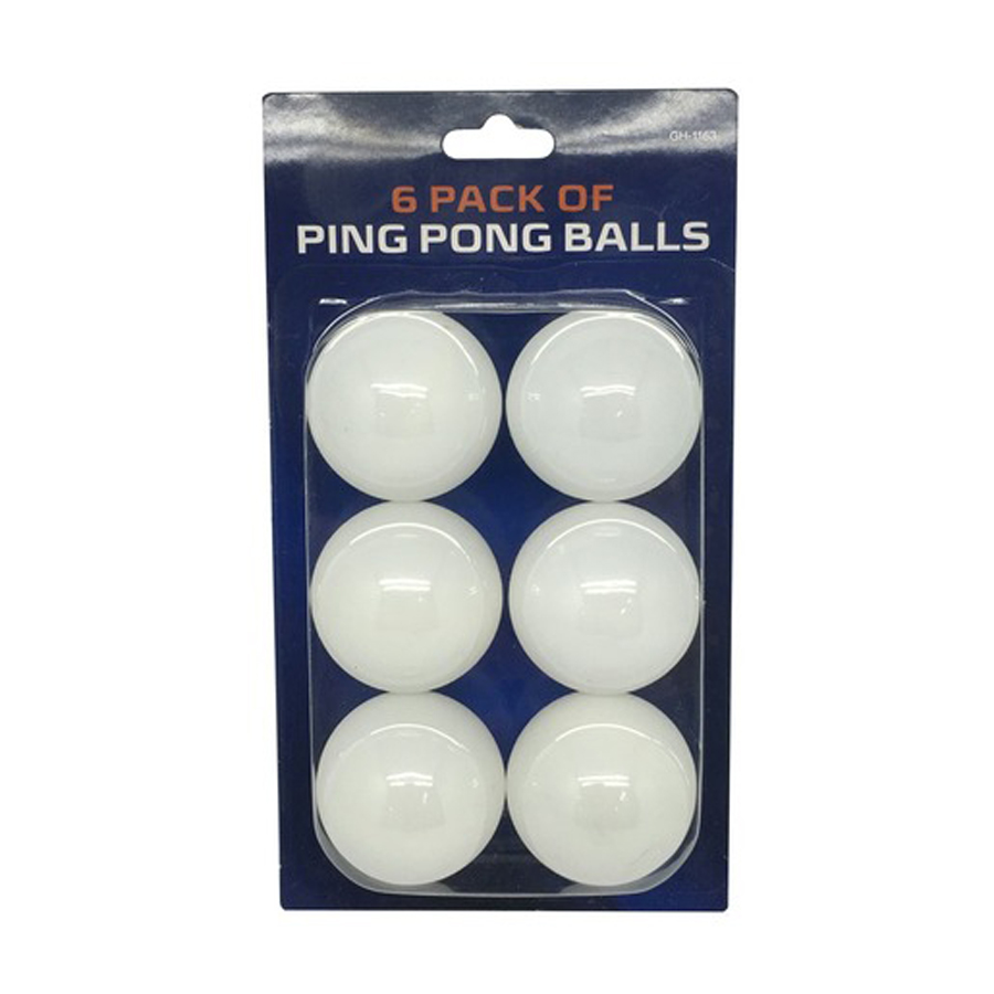 Pack of 6 Table Tennis Balls 