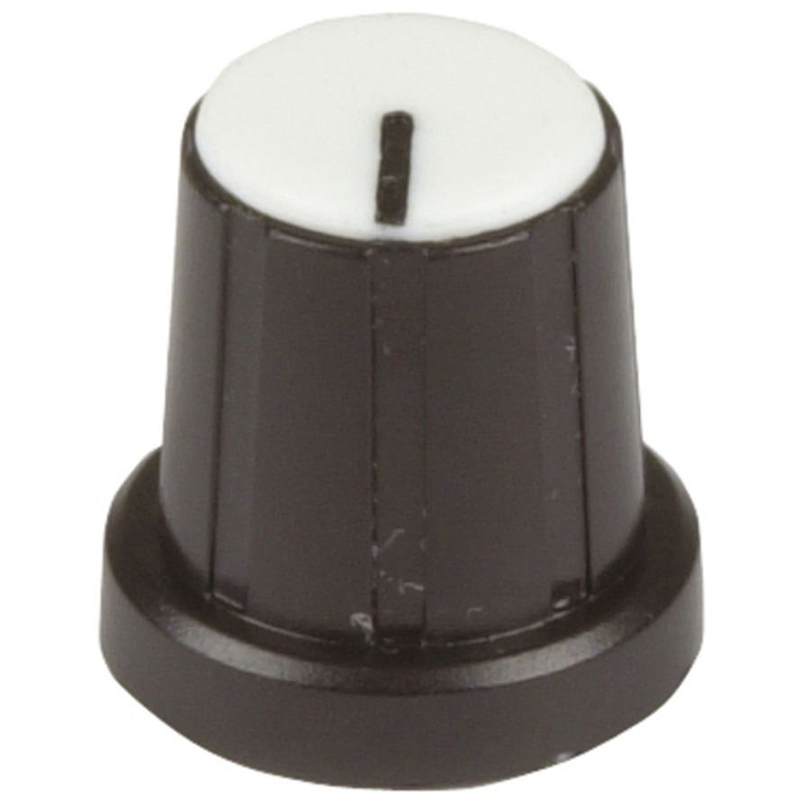 White Push On Style Knob 