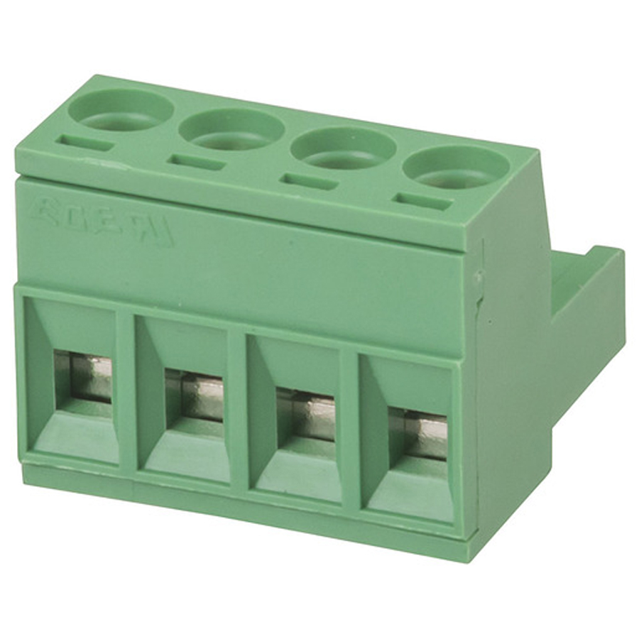 4 Pole PC Mount Pluggable Terminal Block Socket - 5.08mm 