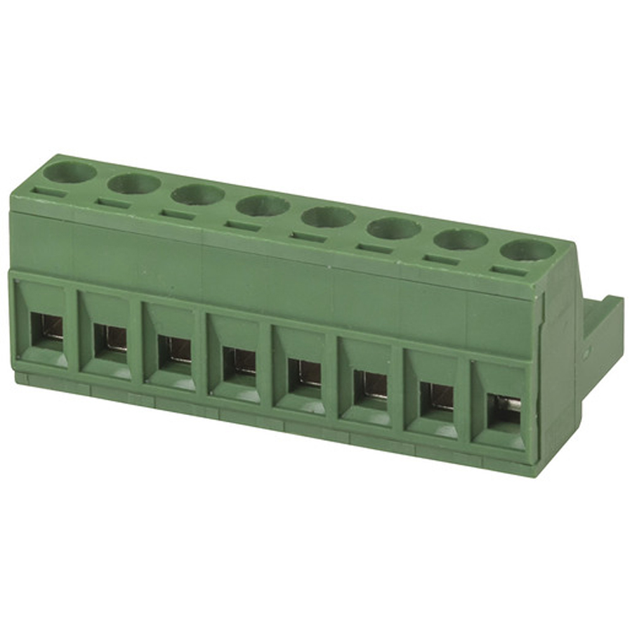 8 Pole PC Mount Pluggable Terminal Block Socket - 5.08mm 
