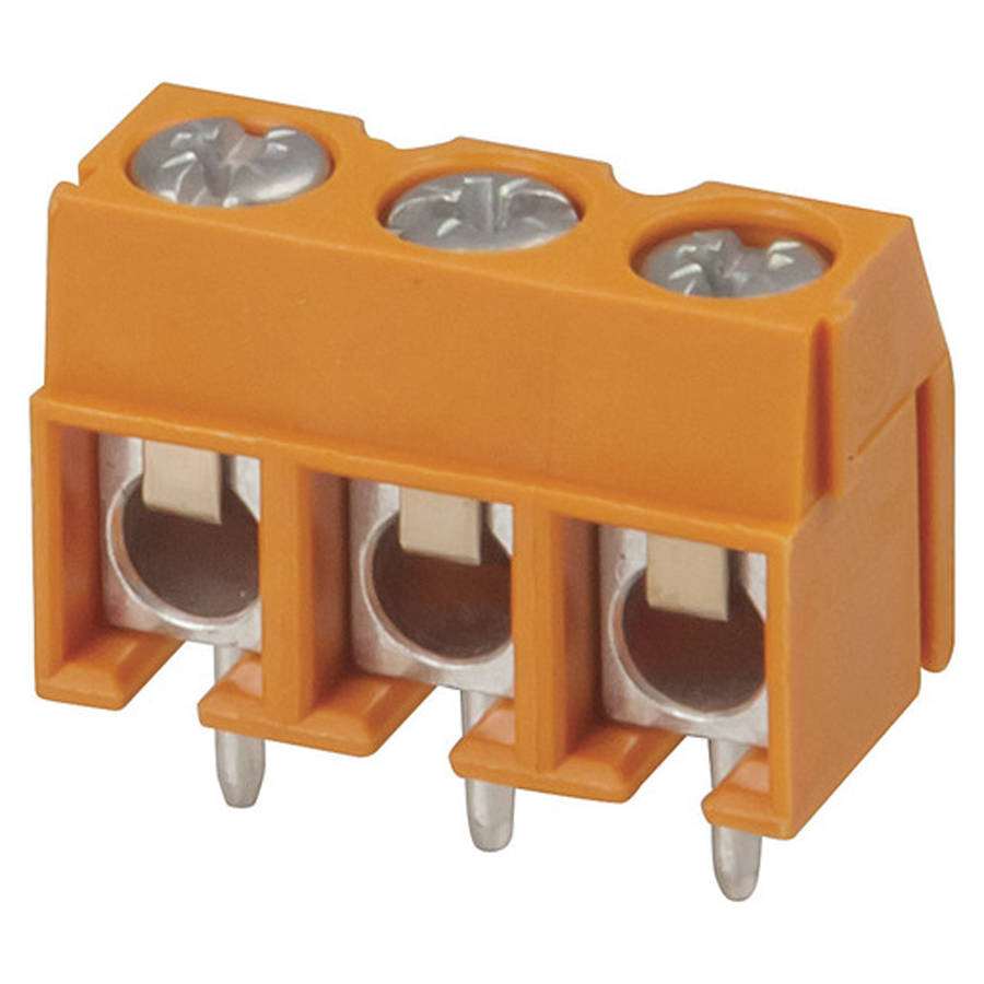 3 Way 5.08mm Weidmuller PCB Mount Screw Terminal 