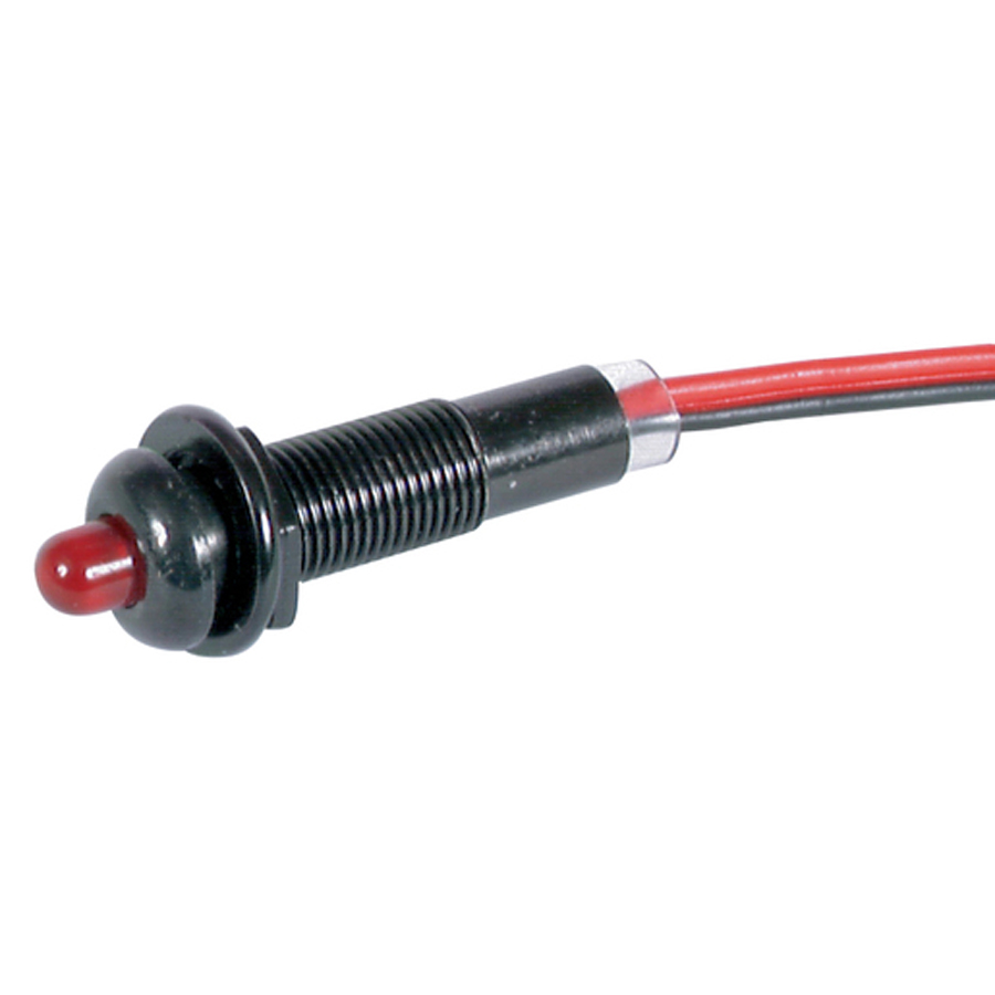 Dash Mount Flashing Red LED 12V 