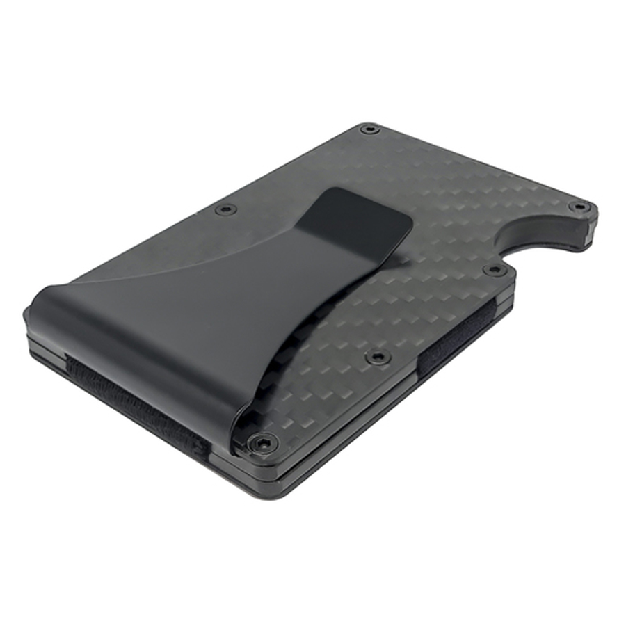 RFID Blocker Carbon Fibre and Aluminium Card Holder 