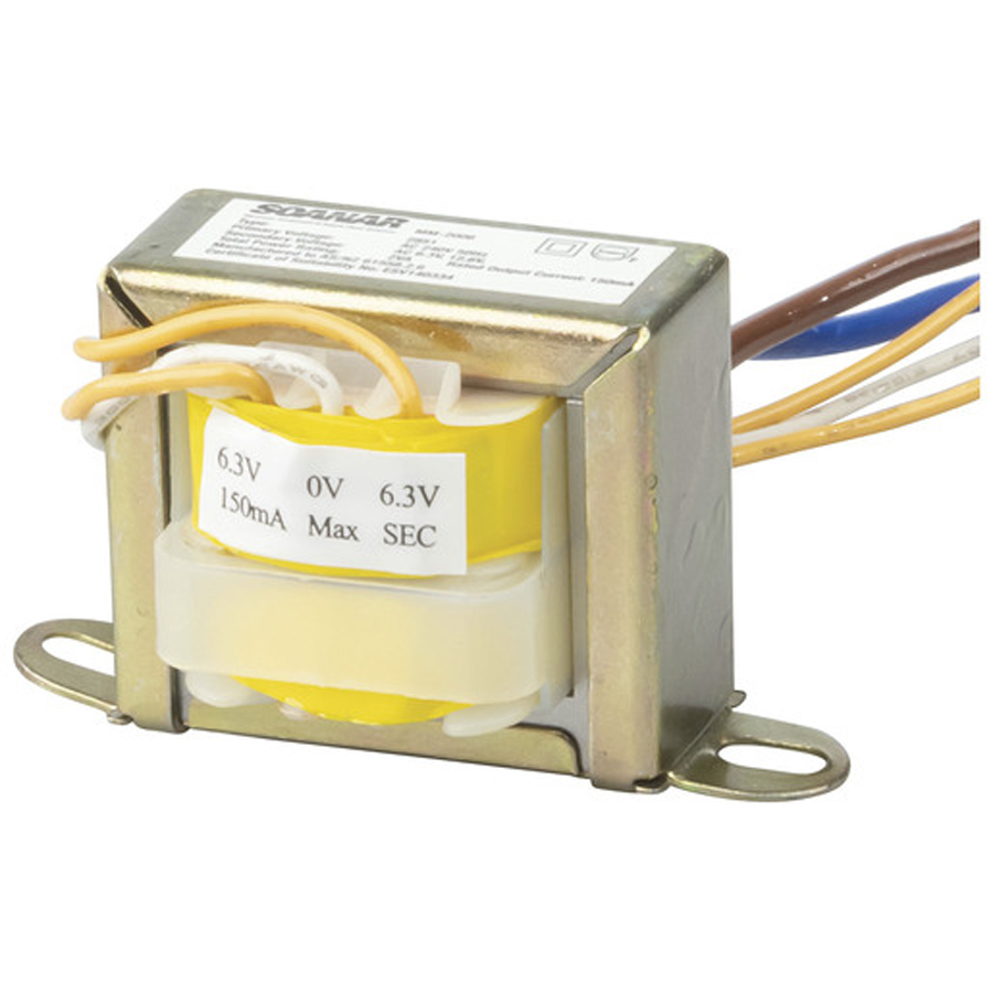 12.6V CT, 150mA, 1.9VA Centre Tapped Transformer Type 2851 