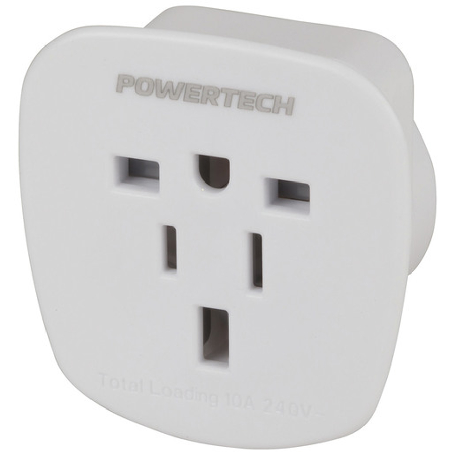 Universal Inbound Travel Adaptor suits USA and UK 3-pin plugs 