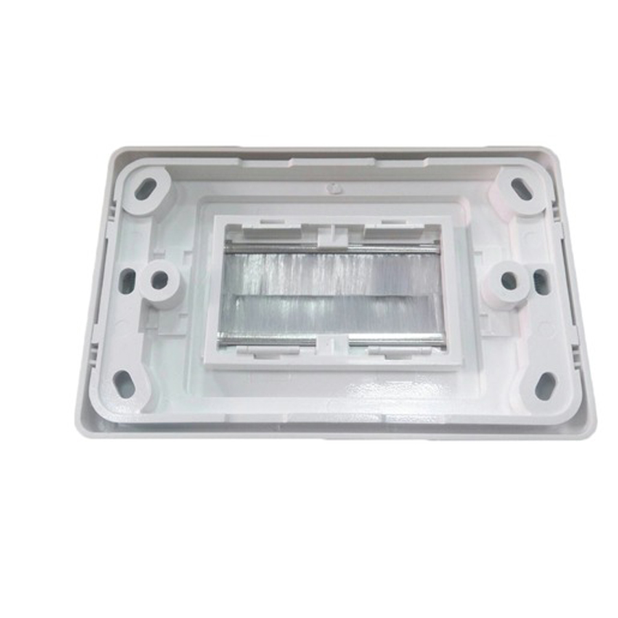 Brushed Rear Cable Entry Wall Plate 