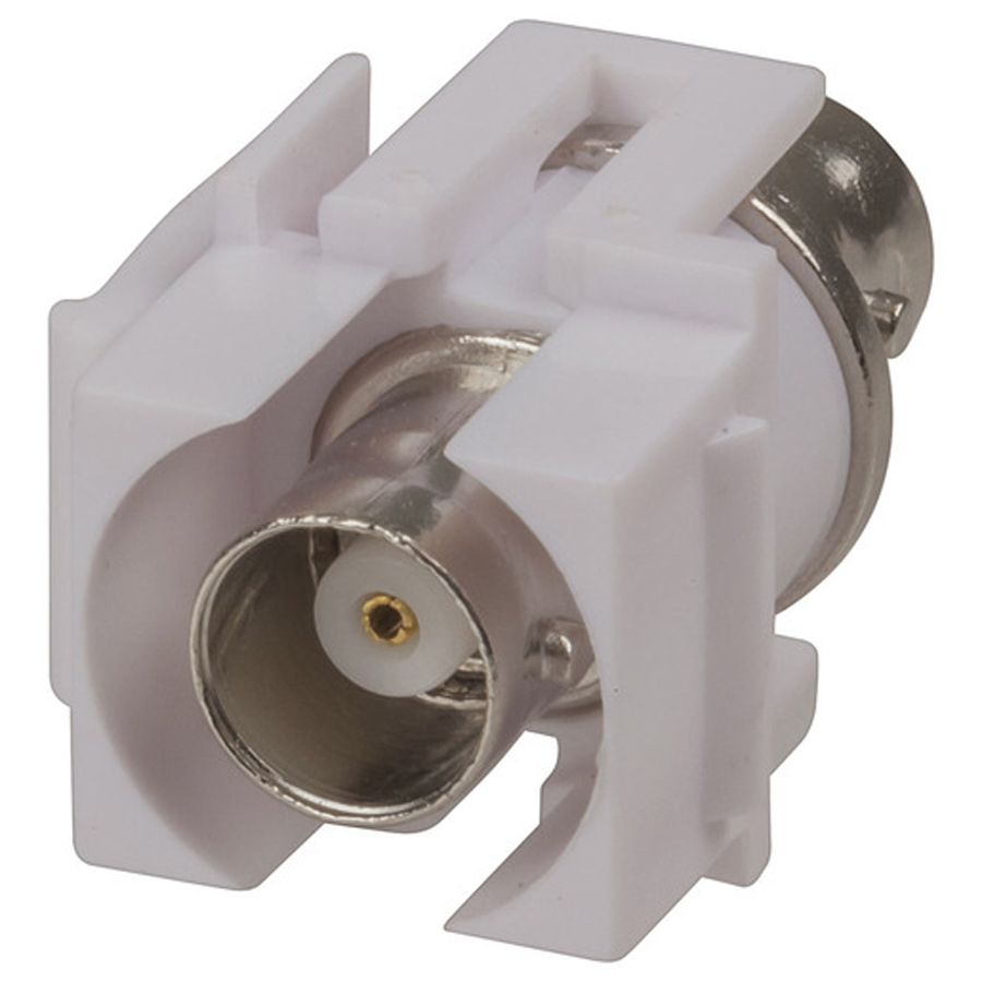 Keystone Insert - BNC to BNC Socket White 
