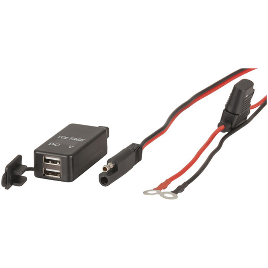 1224VDC Dual USB Charger with Voltage Display