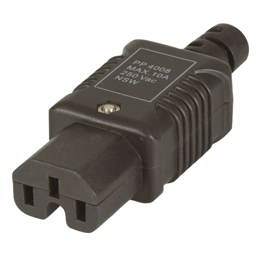 High Temperature IEC320 C15 Socket 