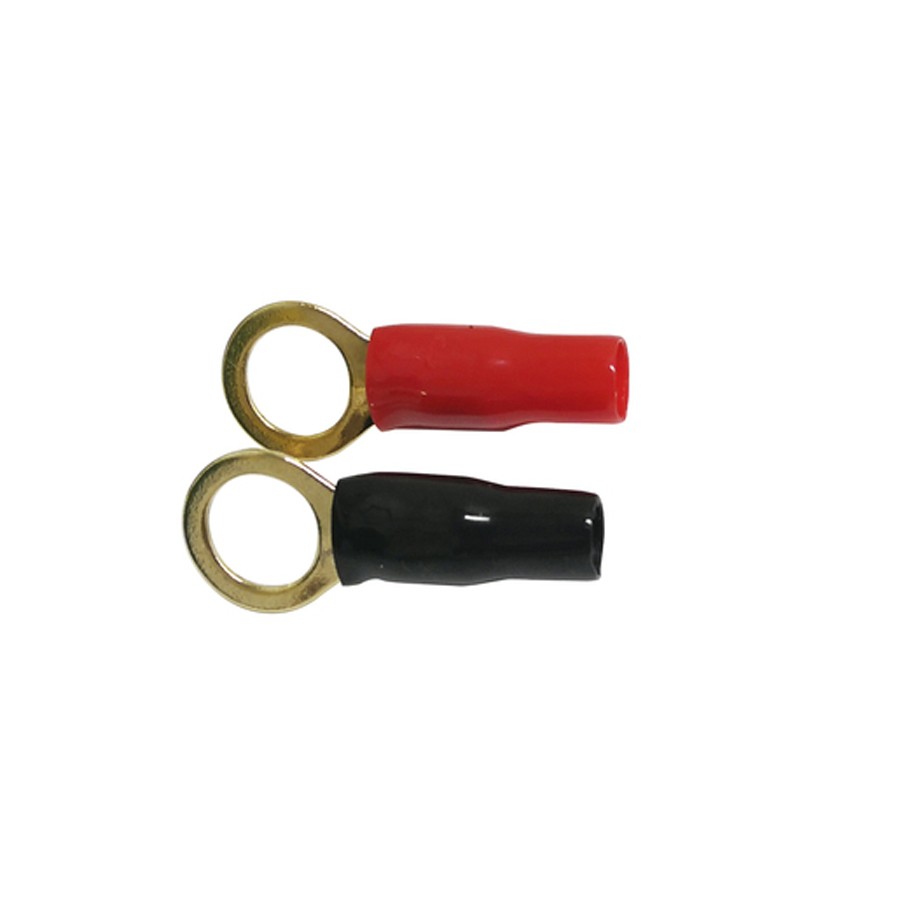 Red &amp; Black Large Eye Terminals 8GA Pack 