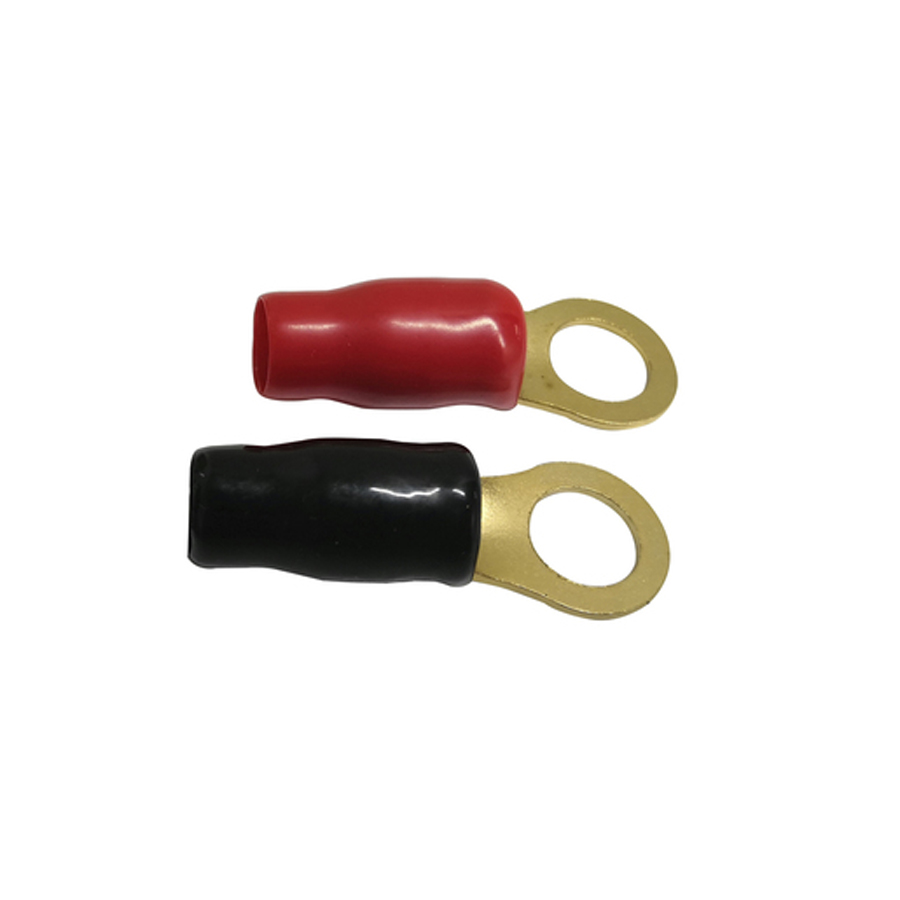 Large Eye Terminals 4GA Pack 1 Black 1 Red Pack 
