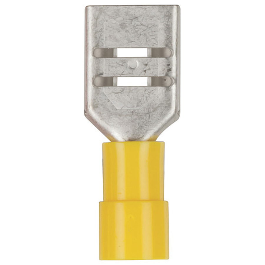 9.5mm Female Spade - Yellow - Pk.4 
