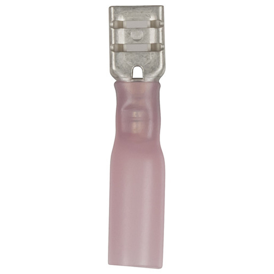 Mini Female Spade - Red - Pkt 8 - Self Sealing Quick Connectors 