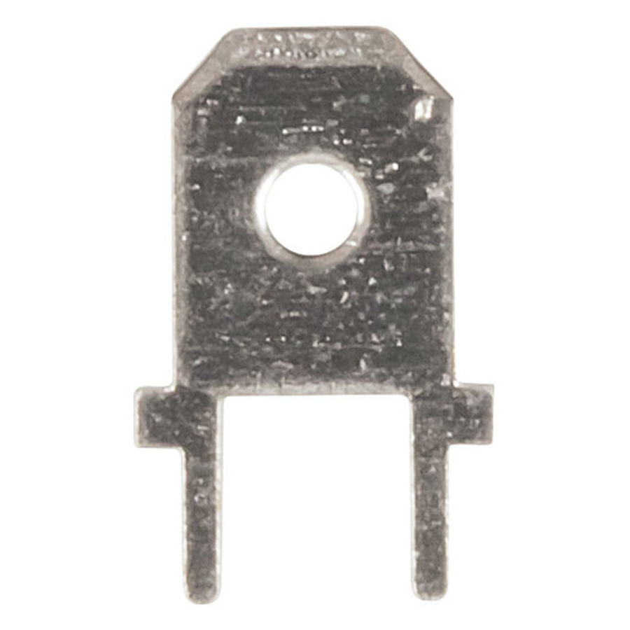 6.3mm Vertical PCB Spade Connectors - Pack of 8 