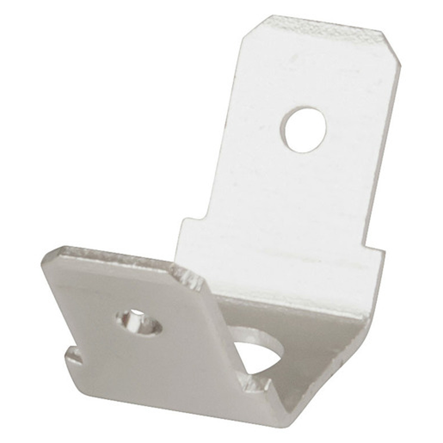 6.3mm Chassis Mount Double Spade Connectors - Pack of 8 