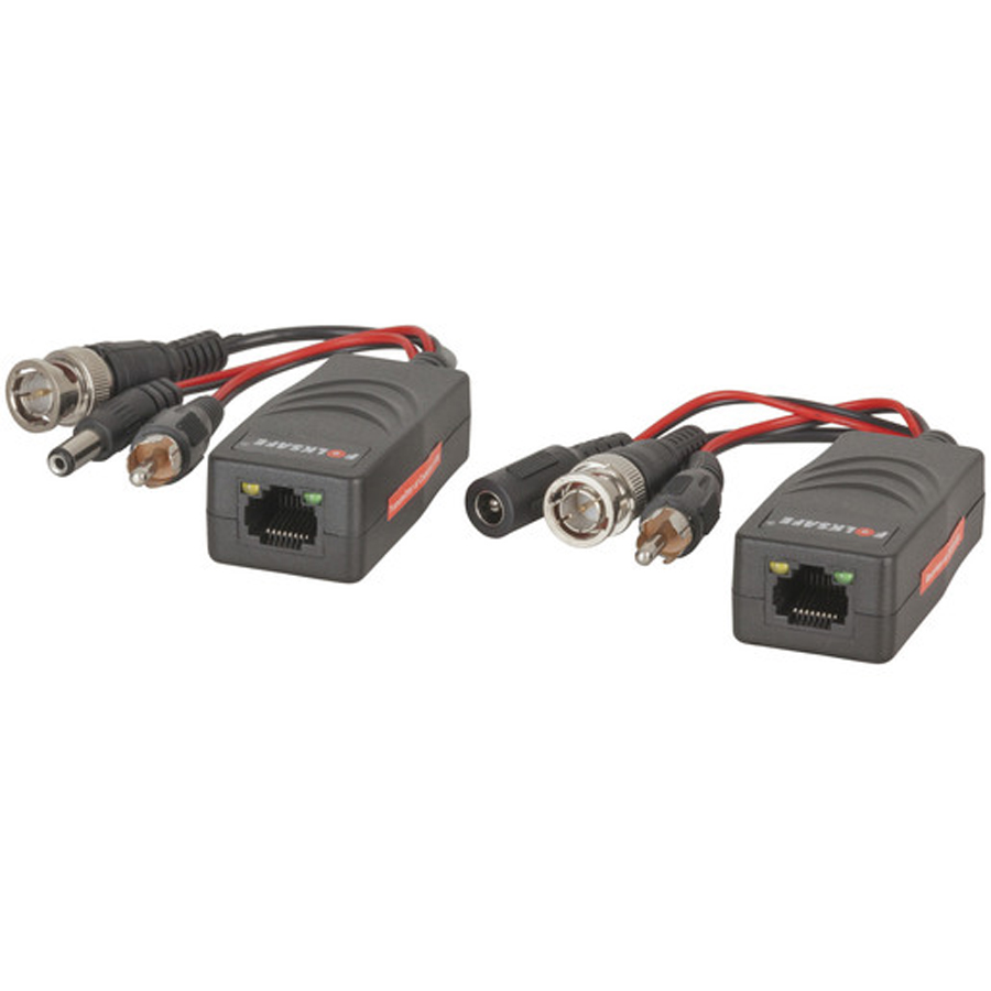 BNCRCAPower to Cat5e6 AHD Video Balun Kit 