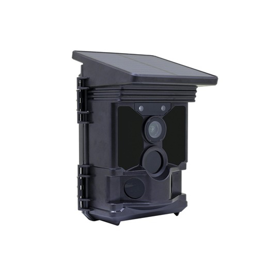 4K Outdoor Trail Camera with Integrated Solar Panel 