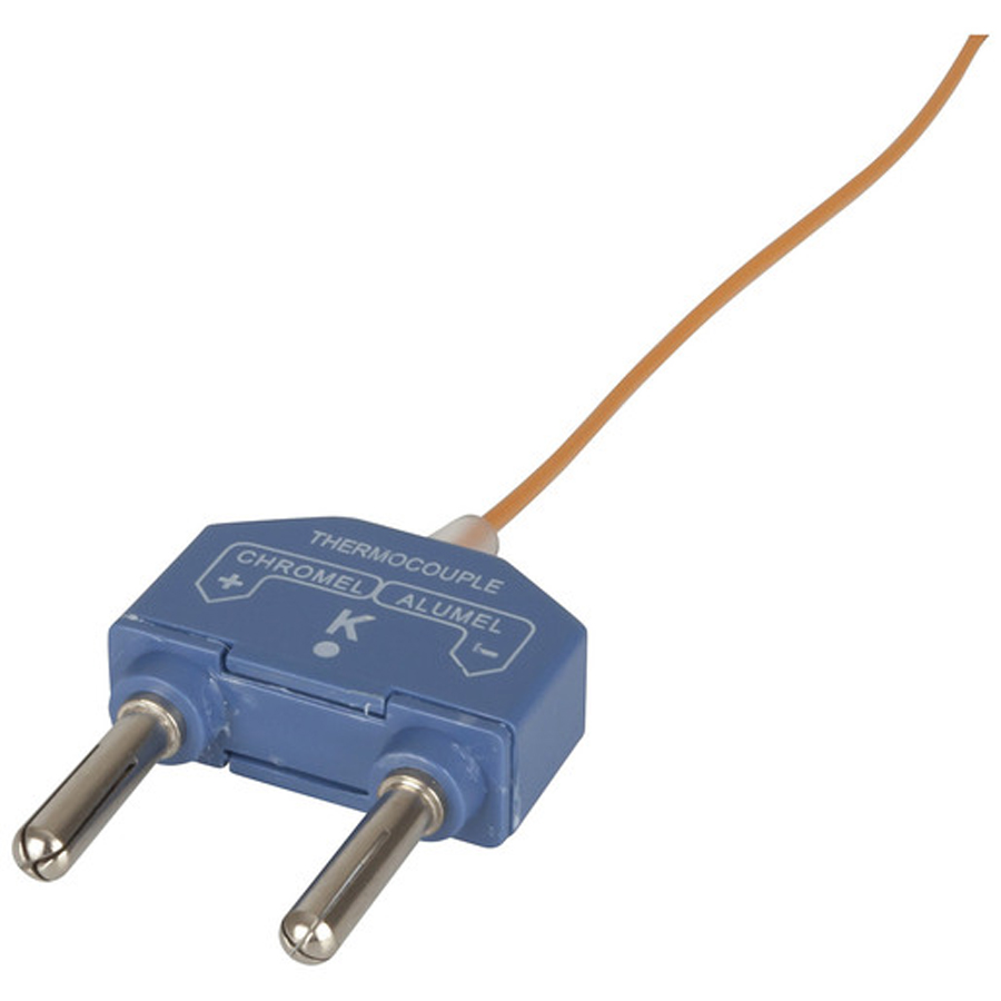 Wire Type Thermocouple with Twin Banana Plugs 