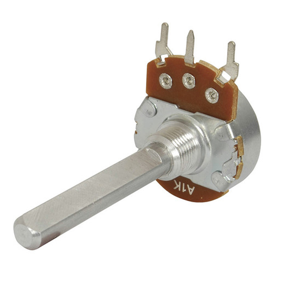 1M Ohm Logarithmic (A) Single Gang 24mm Potentiometer 