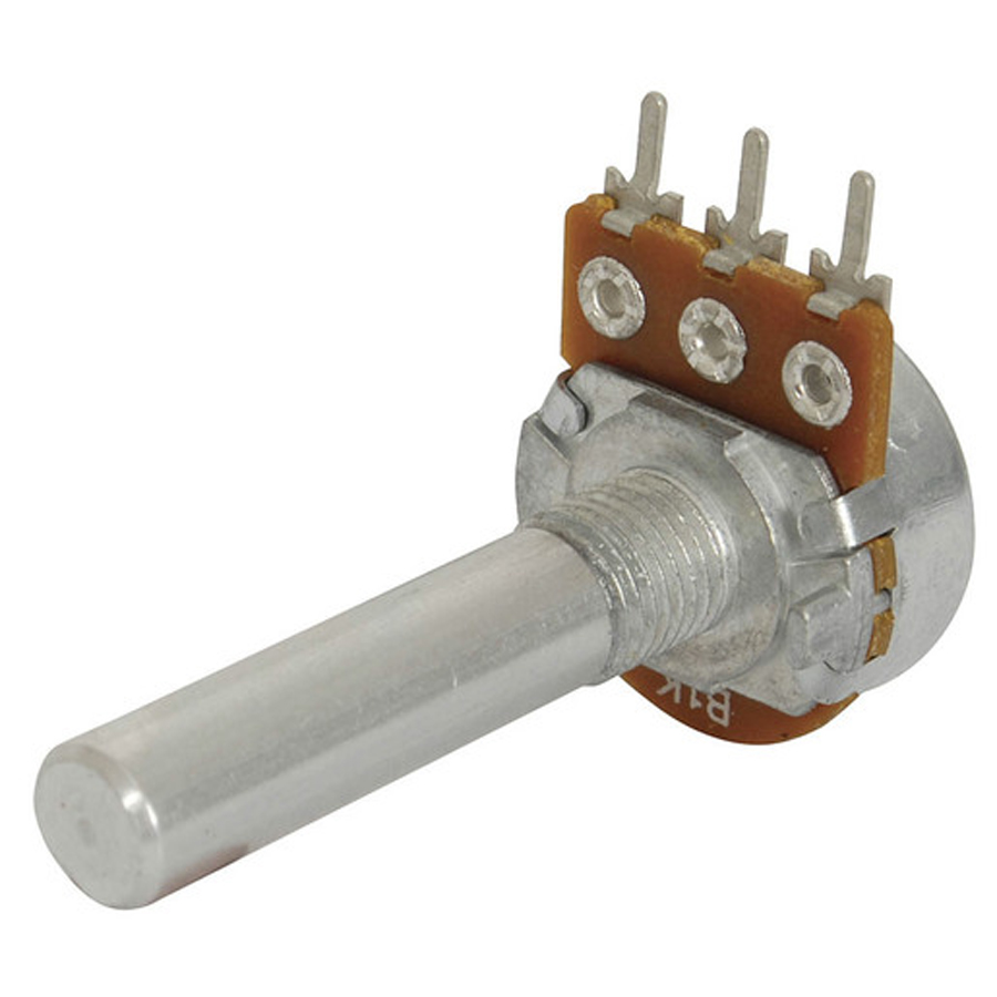 1k Ohm Logarithmic (A) Single Gang 16mm Potentiometer 