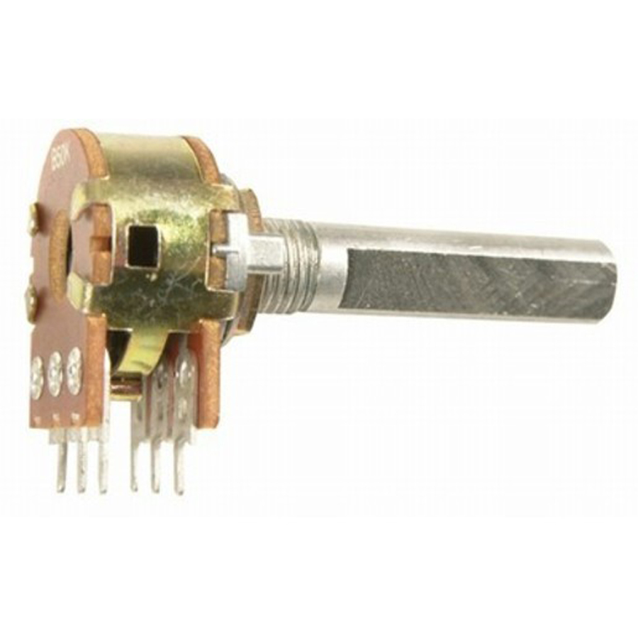 100k Ohm Linear (B) Double Gang 16mm Potentiometer 