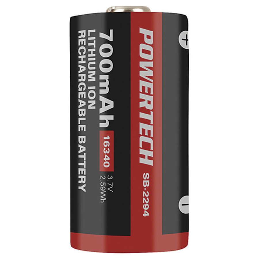 Rechargeable Lithium 3.7V 700mAh RCR123A 16340 Battery 4 Pack 