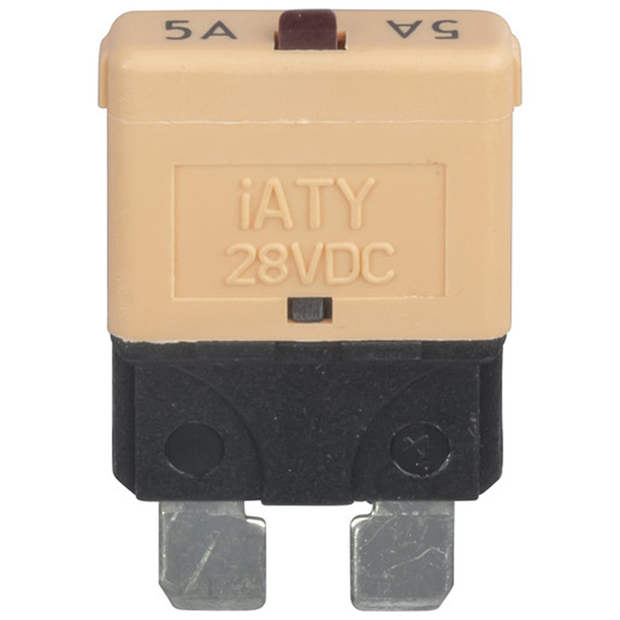 Standard Blade Circuit Breaker 5A - Manual Reset 