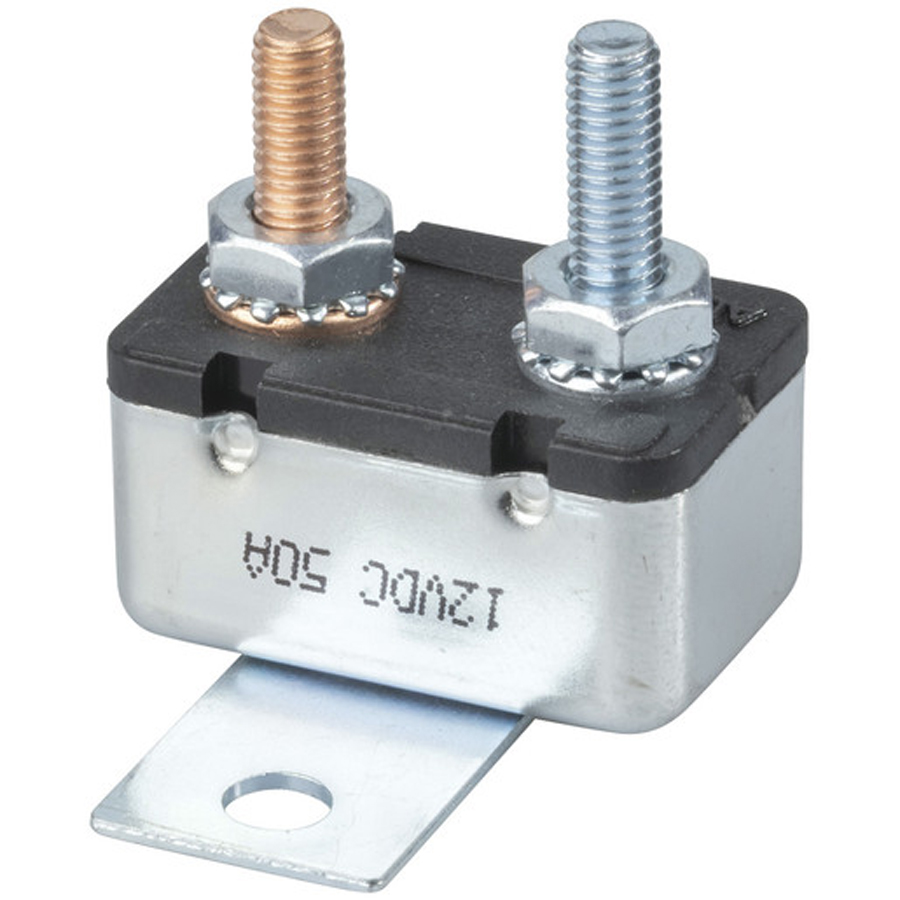 Chassis Mount Autoreset Circuit Breaker 50A 12VDC 
