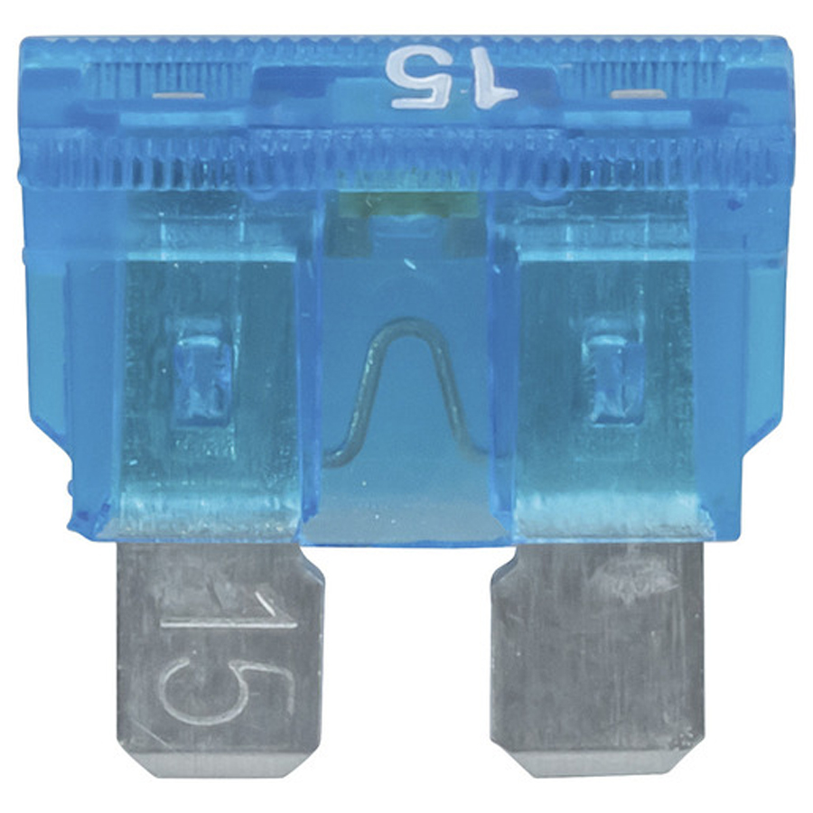 15A Blade Fuse with LED Indicator - Blue 