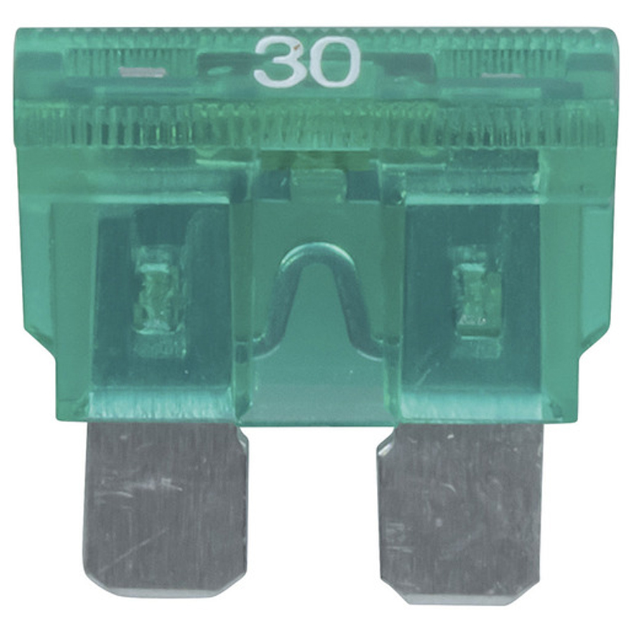 30A Blade Fuse with LED Indicator - Green 