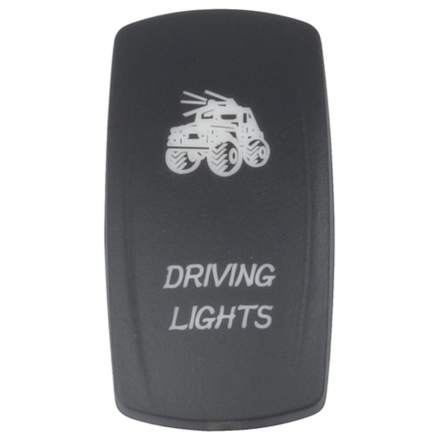 Laser Etched"Driving Lights" Cover for Illuminated Rocker Switch 
