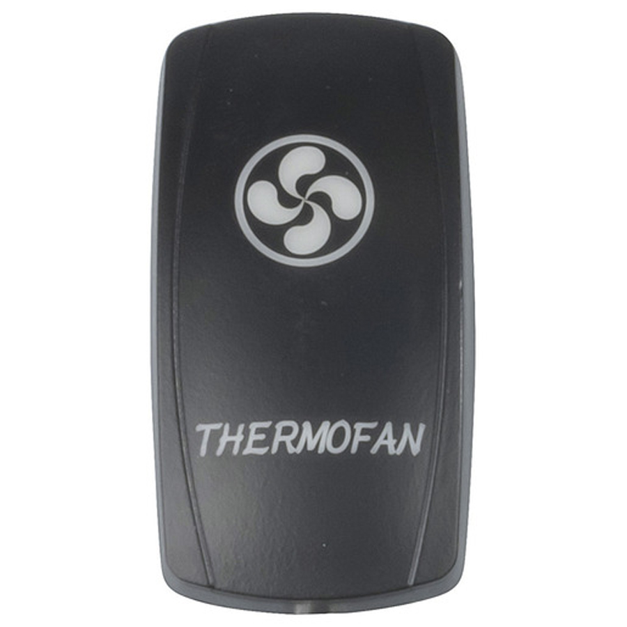 Laser Etched "Thermofan" Cover for Illuminated Rocker Switch 