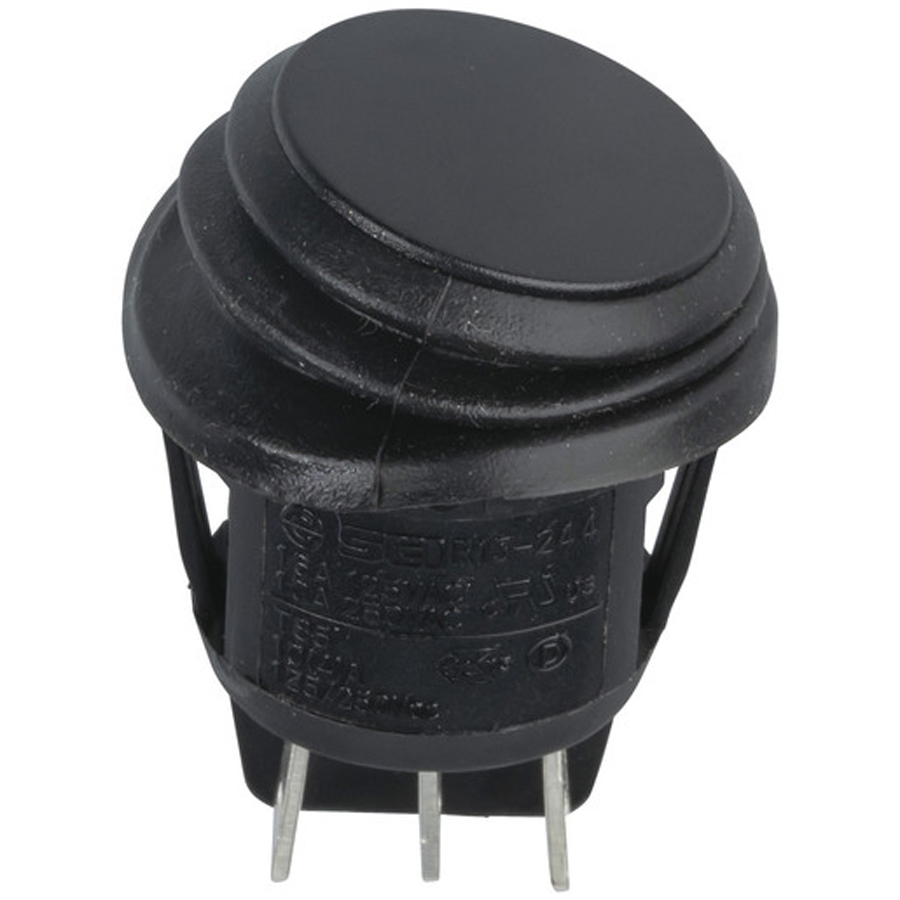 IP65 Rated Round Rocker Switches DPDT 250VAC 6A 
