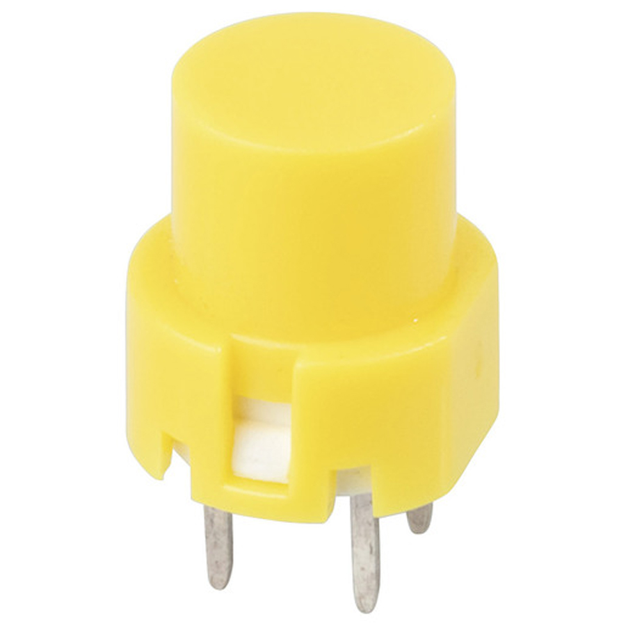Yellow Snap Action Keyboard Switch - PCB Mount 