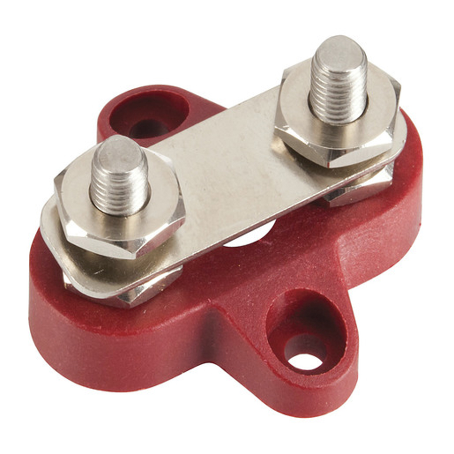 Twin M6 Power Distribution Posts with Bridge Plate 