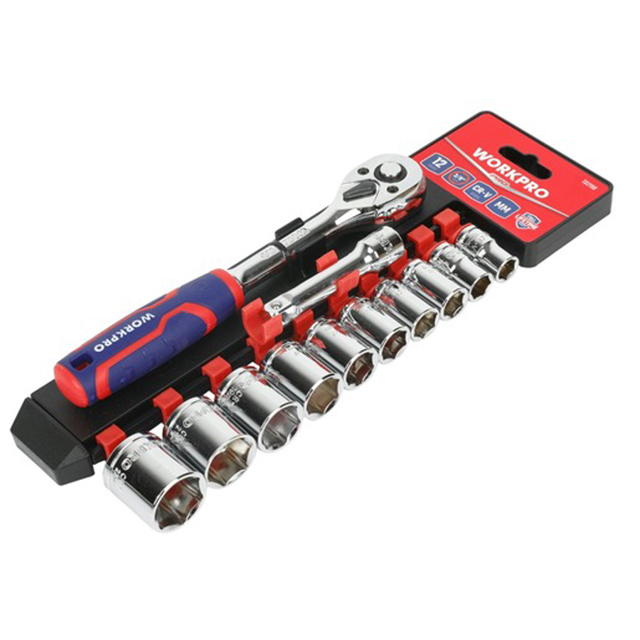 12 Piece 38" Drive Socket Set 