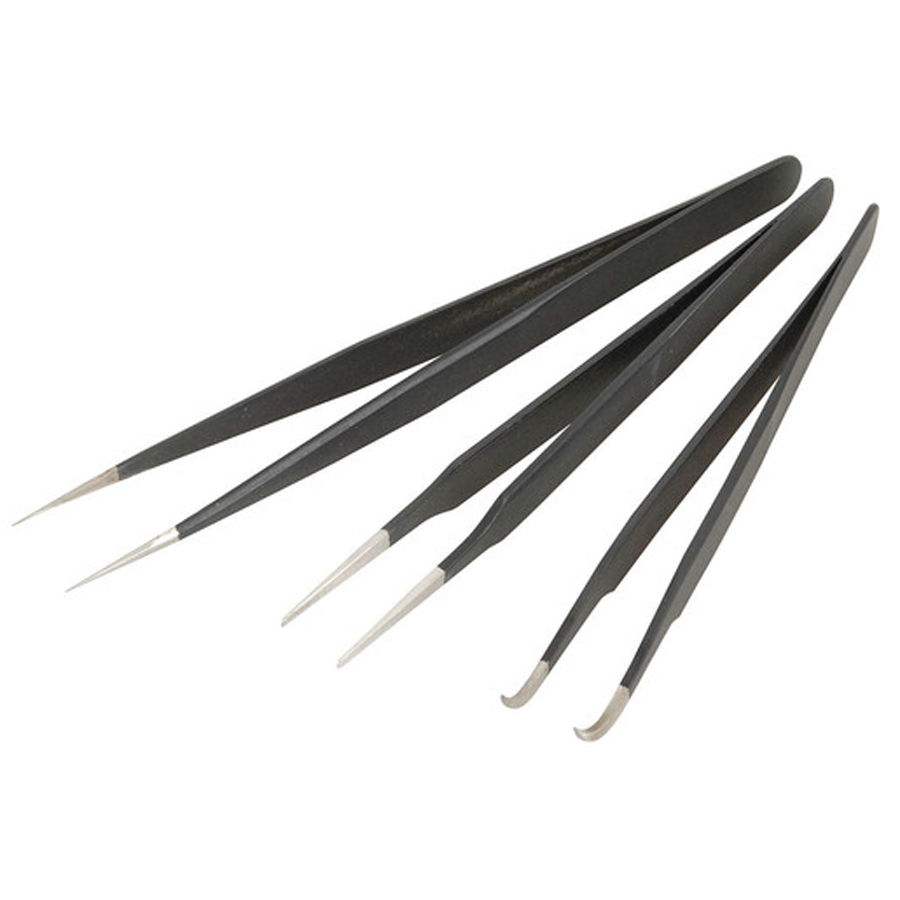 Stainless Steel Tweezer Set - ESD safe 