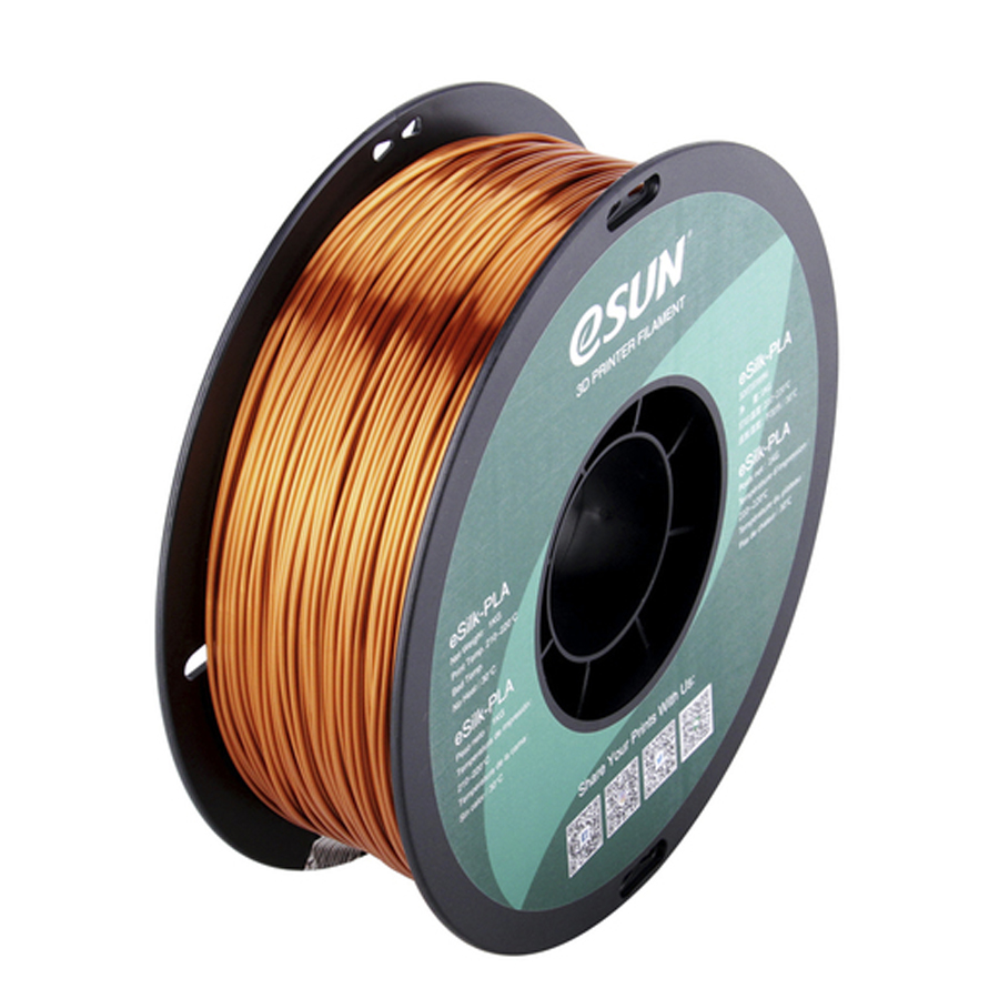 1.75mm Copper eSUN eSilk Filament 1kg Roll 