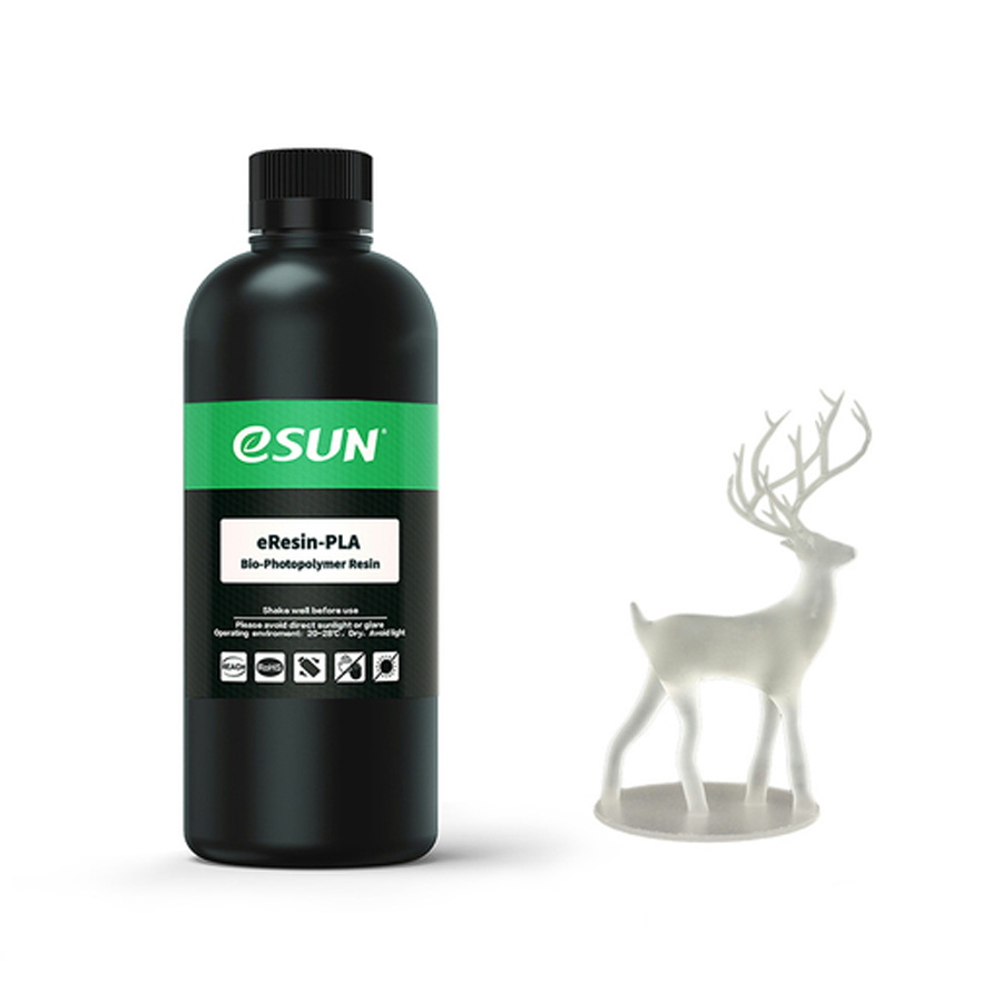 eSUN Clear 500g PLA Resin for Resin 3D Printers 