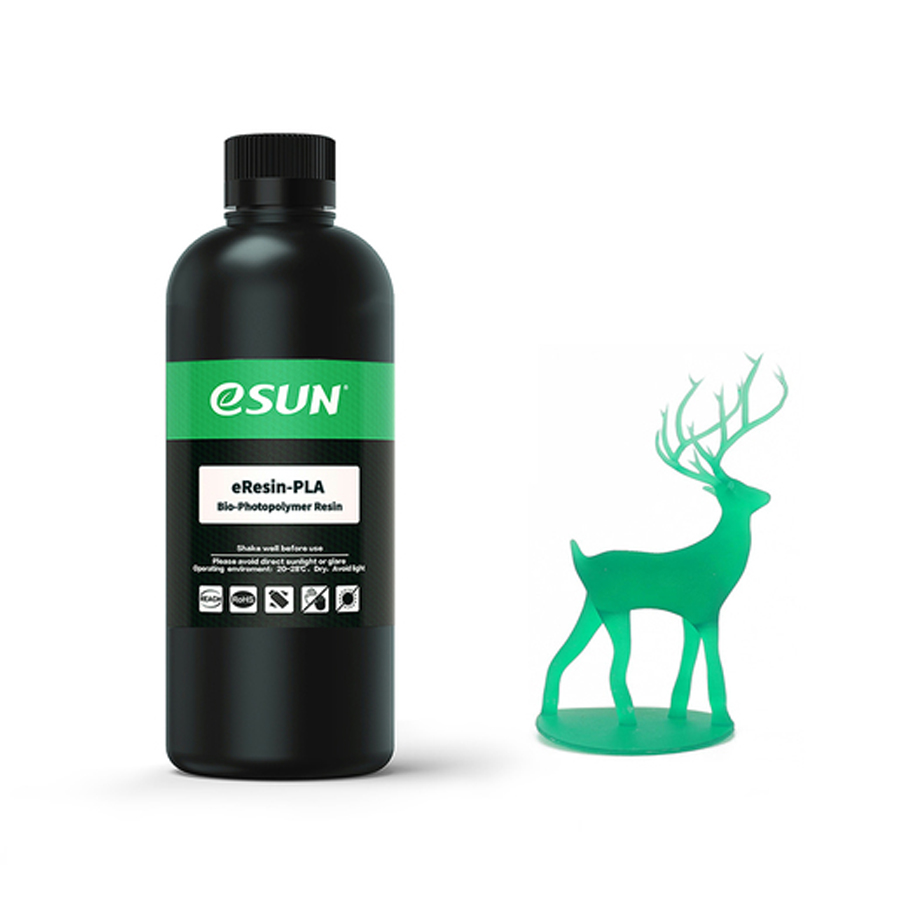 eSUN Green 500g PLA Resin for Resin 3D Printers 