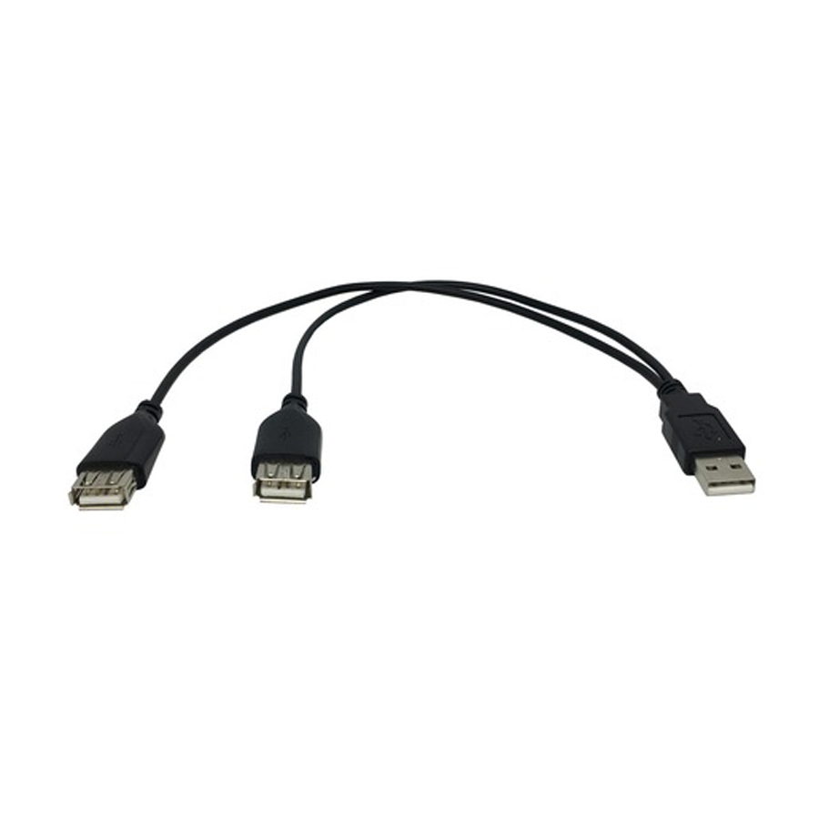 Dual USB Charge Cable - 30cm 