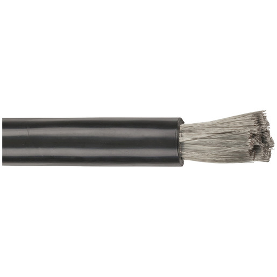 0GA Mega High Current OFC Cable - Black - Sold per metre 