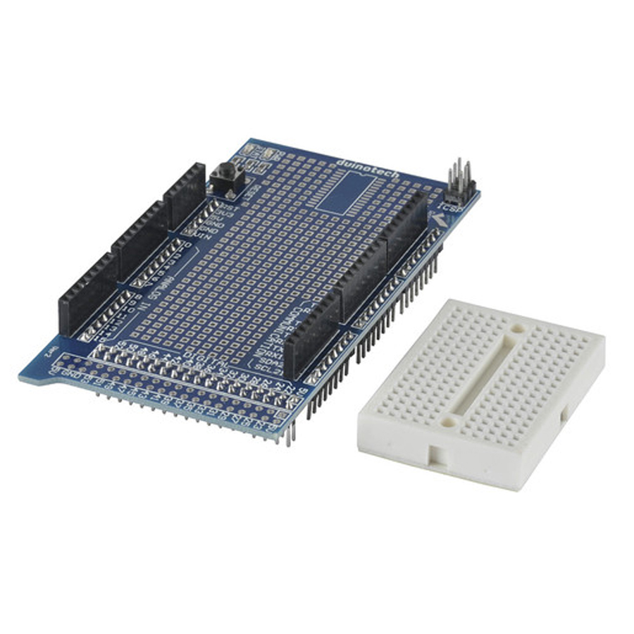 Mega Prototype Shield with Breadboard for Arduino 